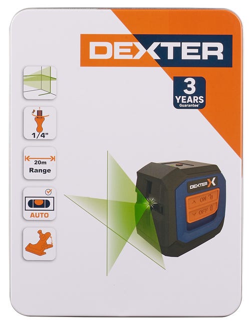Poziomica laserowa zielona 20 m Dexter