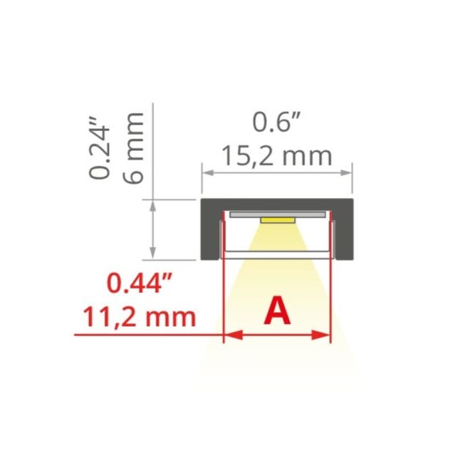 Profil aluminiowy do taśm LED dł. 1 m srebrny Kluś