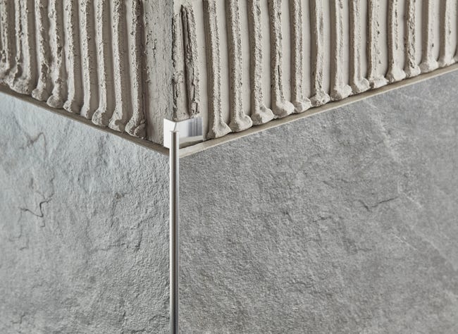 Profil do glazury aluminium zewnętrzny 10 mm / 2.5 m Miedż Cezar