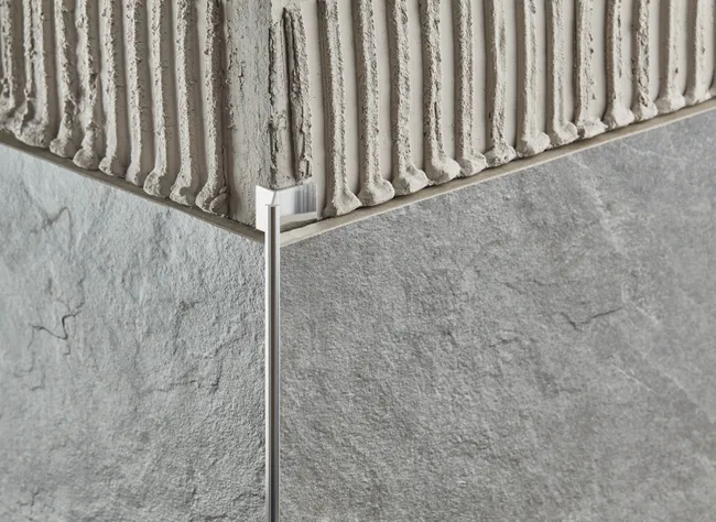 Profil do glazury aluminium zewnętrzny 10 mm / 2.5 m Złoty Cezar
