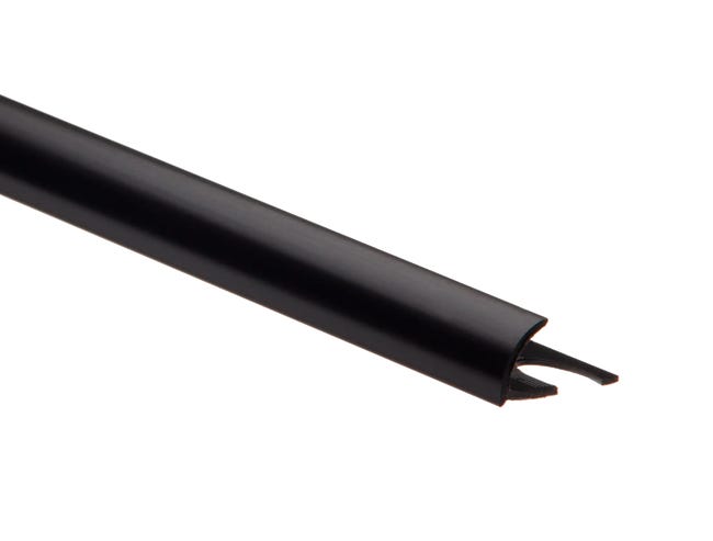 Profil do glazury zewnętrzny półokrągły PVC 12 mm / 2.5 m Czarny Standers