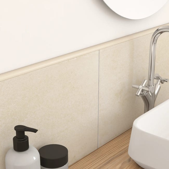 Profil do glazury zewnętrzny półokrągły PVC 8 mm / 2.5 m Beżowy Standers