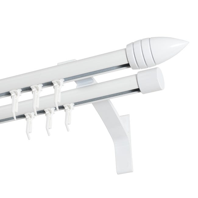 Profil szyna sufitowa 160 cm biały aluminiowy 20 mm okrągły
