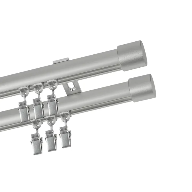 Profil szyna sufitowa 200 cm srebrny aluminiowy 20 mm okrągły