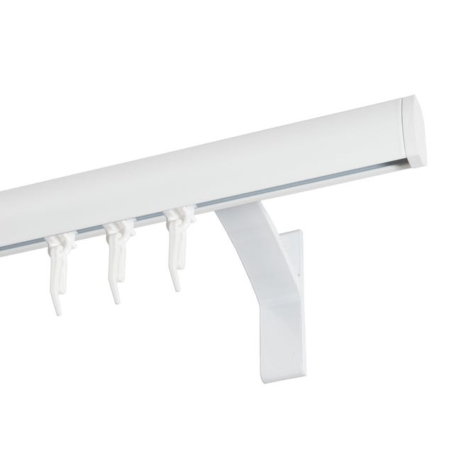 Profil szyna sufitowa 240 cm biały aluminiowy 20 mm płaski