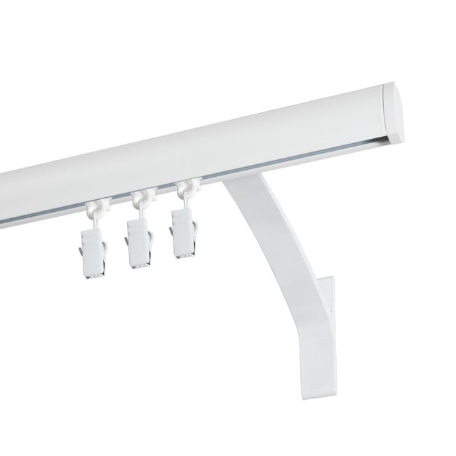 Profil szyna sufitowa 240 cm biały aluminiowy 20 mm płaski