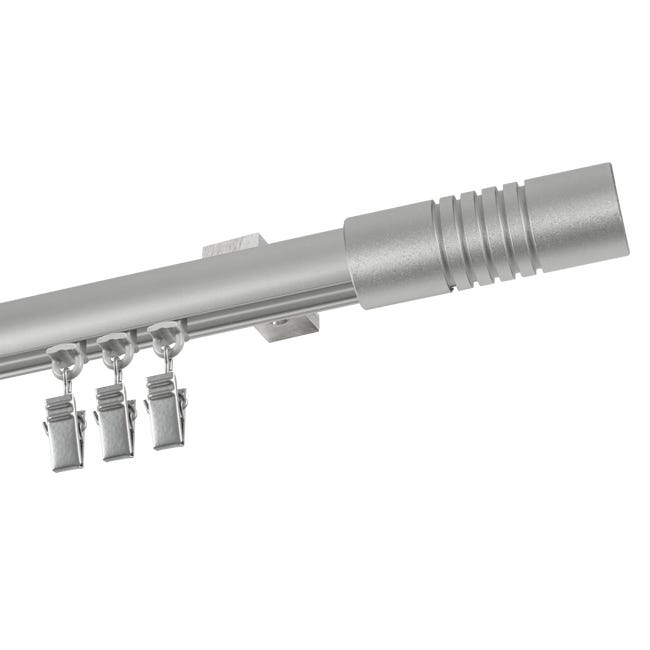 Profil szyna sufitowa 240 cm srebrny aluminiowy 20 mm okrągły