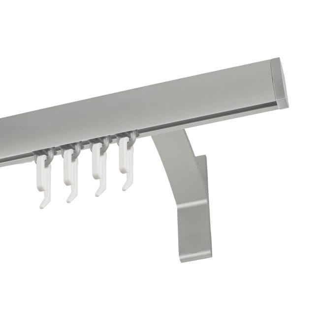 Profil szyna sufitowa 240 cm srebrny aluminiowy 20 mm płaski