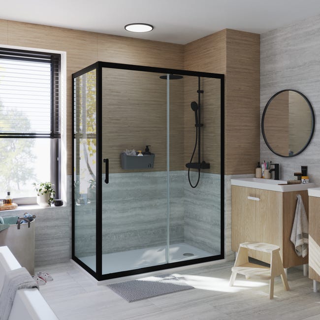 Profile drzwi przesuwnych czarne Easy 140 X 190 Sensea