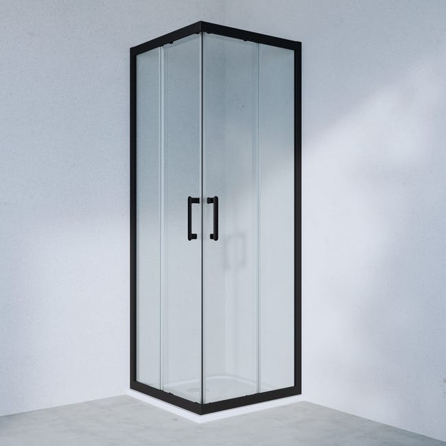 Profile kabiny prysznicowej czarne Easy 80 x 80 X 190 Sensea