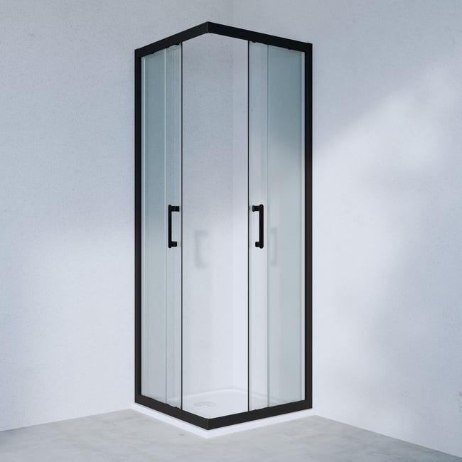 Profile kabiny prysznicowej czarne Easy 80 x 80 X 190 Sensea