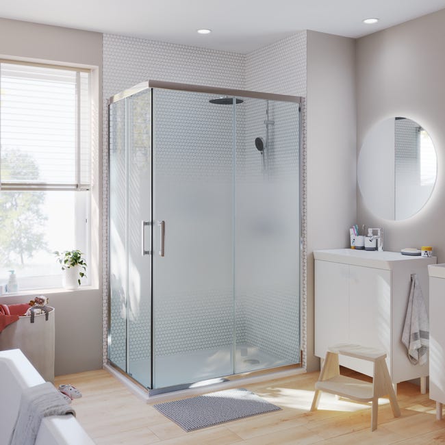 Profile kabiny prysznicowej prostokątnej chrom Easy 120 X 70 X 190 Sensea