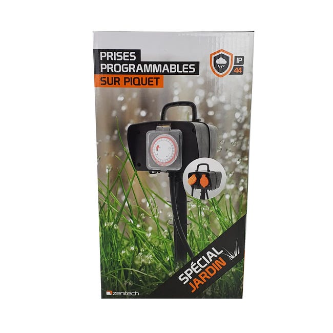 Przedłużacz ogrodowy 2x2P+T IP44 1.5 m ZENITECH
