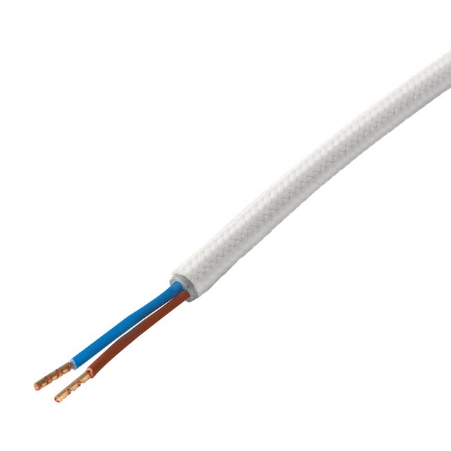 Przewód ELEKTRYCZNY DIC0218 W OPLOCIE BIAŁY 1.8 m DPM SOLID