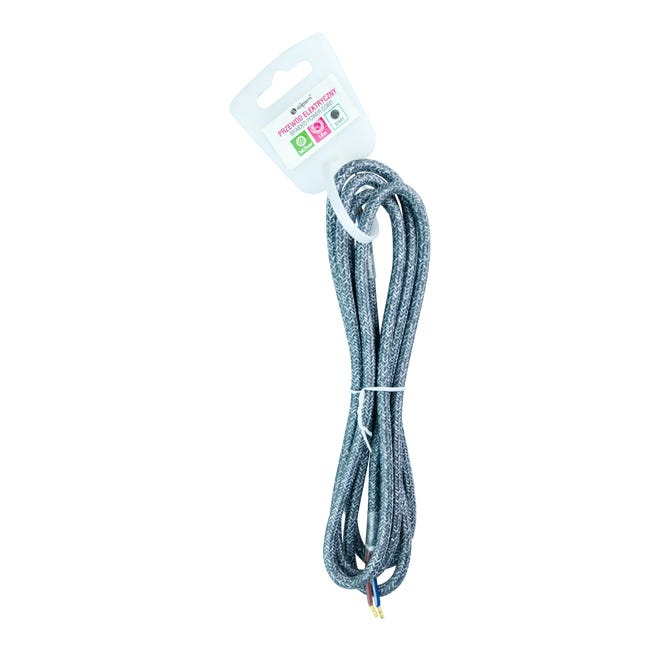 Przewód ELEKTRYCZNY DIC0518 W OPLOCIE SZARY 1.8 m DPM SOLID