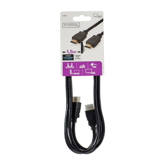 Przewód HDMI HIGHSPEED 1.5 m EVOLOGY