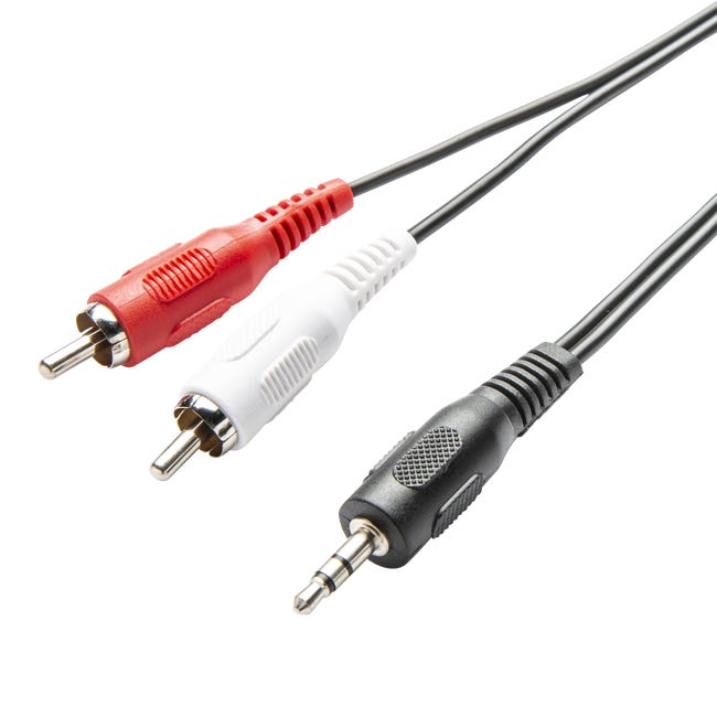 Przewód audio JACK 3.5mm / 2RCA 2m LEXMAN
