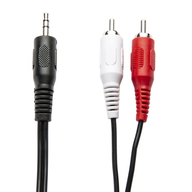 Przewód audio JACK 3.5mm / 2RCA 2m LEXMAN