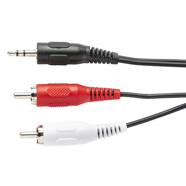 Przewód audio JACK 3.5mm / 2RCA 2m LEXMAN