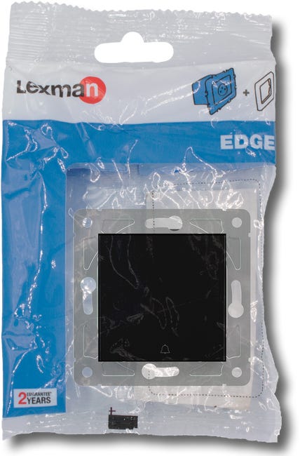 Przycisk dzwonek EDGE czarny LEXMAN