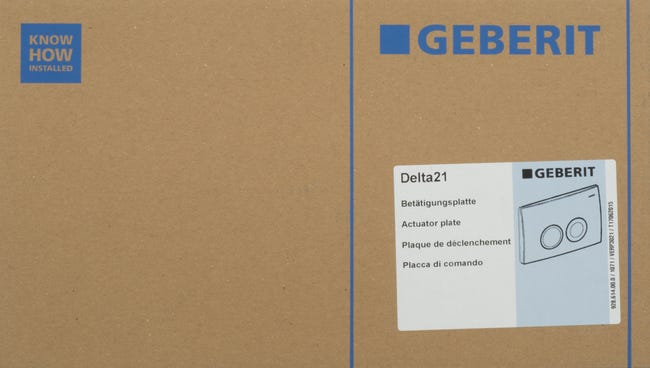 Przycisk spłukujący podwójny Delta21 biały Geberit