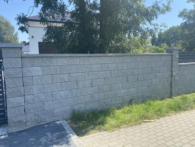 Przykrycie cokołu 50x30x6 cm 2stronnie łupane Granit Ziel-Bruk