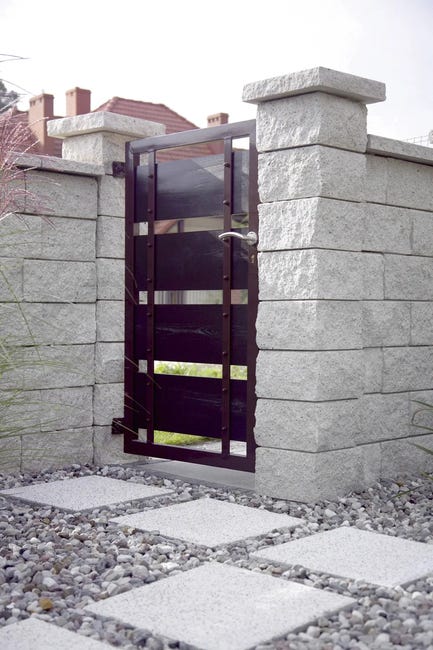 Przykrycie cokołu 50x30x6 cm 2stronnie łupane Wapień Ziel-Bruk
