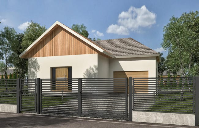 Przęsło ogrodzeniowe Horis 2x1.2 m antracyt Wiśniowski