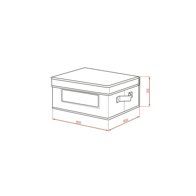 Pudełko tekstylne Jamajka 30 x 15.5 x 30 cm Kuchinox
