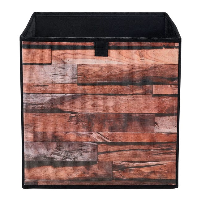 Pudełko tekstylne Kub 31 x 31 x 31 cm deska