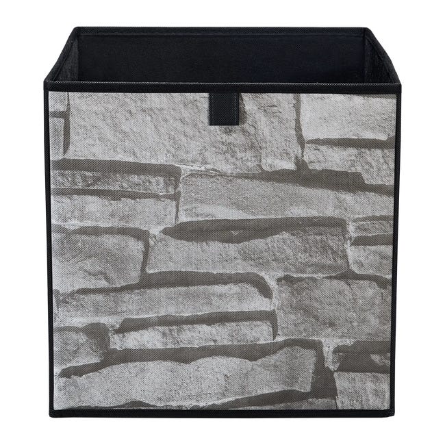 Pudełko tekstylne Kub 31 x 31 x 31 cm kamień