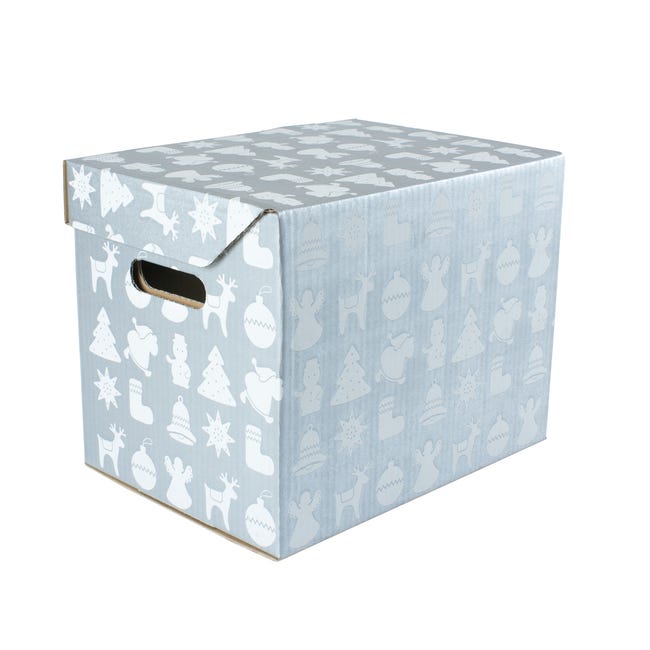 Pudło One Święta srebrne 22 l 34 x 25 x 26 cm