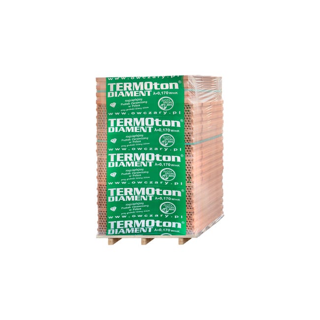 Pustak ceramiczny Termoton Diament 25 P+W Kl.15 32.5x25x23.5 cm Owczary