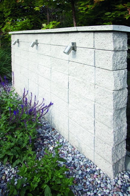 Pustak ścienno-cokołowy 20x19.5x19 cm 3stronnie łupany Wapień Ziel-Bruk