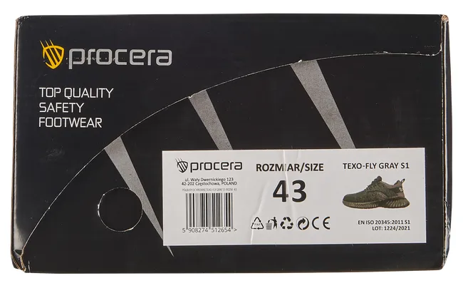Półbuty robocze Texo Fly r.40 czarno - szary Procera