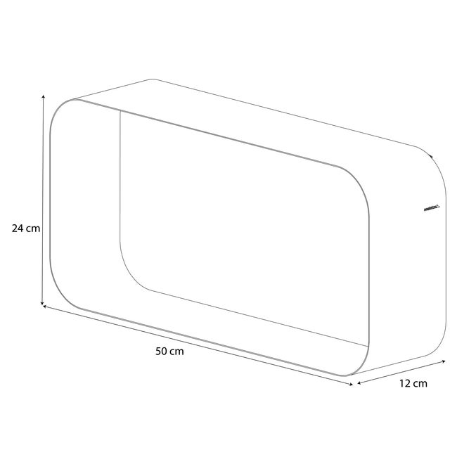 Półka Brix 50 X 24 X 12 Coram