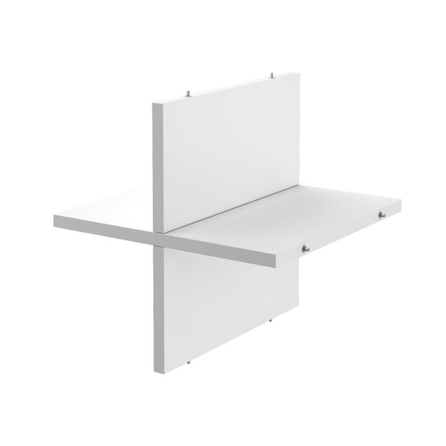 Półka krzyżakowa Spaceo Kub 32.6 x 32.7 x 1.6 cm biała Spaceo