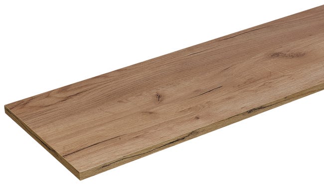 Półka ścienna meblowa dąb craft złoty 1.8x20x120 cm Floorpol
