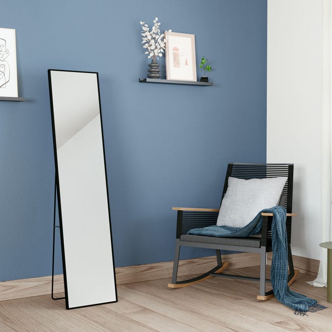 Półka ścienna profil U czarna 3x10x60 cm Spaceo