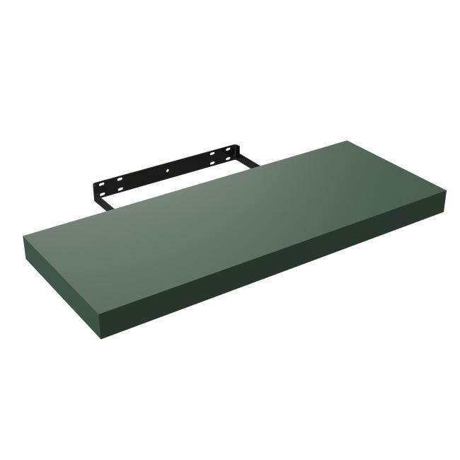 Półka ścienna samowisząca komorowa ciemno zielona 3.8x60x23.5 cm Spaceo
