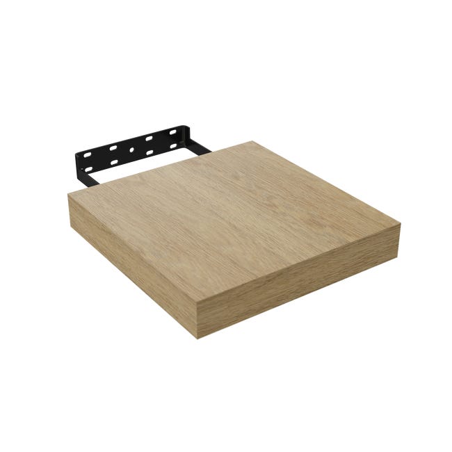 Półka ścienna samowisząca komorowa dąb santana 3.8x23x23.5 cm Spaceo