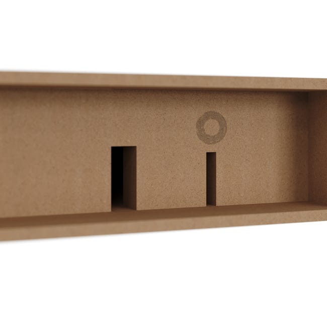 Półka ścienna samowisząca komorowa dąb santana 3.8x23x23.5 cm Spaceo