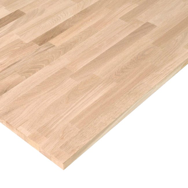 Półka ścienna/Blat meblowy dąb klejony 2.7x80x150 cm Floorpol