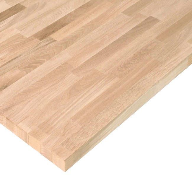 Półka ścienna/Blat meblowy dąb klejony 4x90x180 cm Floorpol