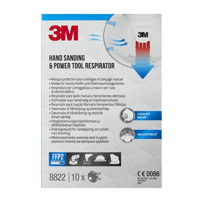 Półmaska Coolflow z zaworem FFP2 10szt. 3M 8822