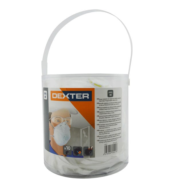 Półmaska z zaworem FFP2 10 SZT. DEXTER