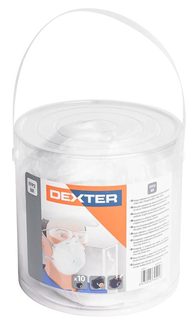 Półmaska z zaworem FFP2 10 SZT. DEXTER