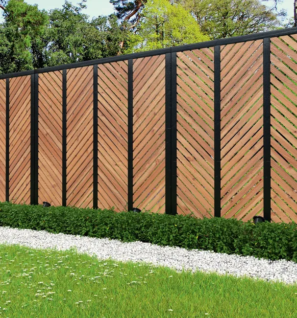 Płot ażurowy Tivoli 180x150 cm jodełka drewniany Werth-Holz