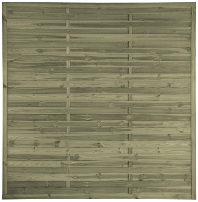 Płot lamelowy 180x180 cm drewniany Stelmet