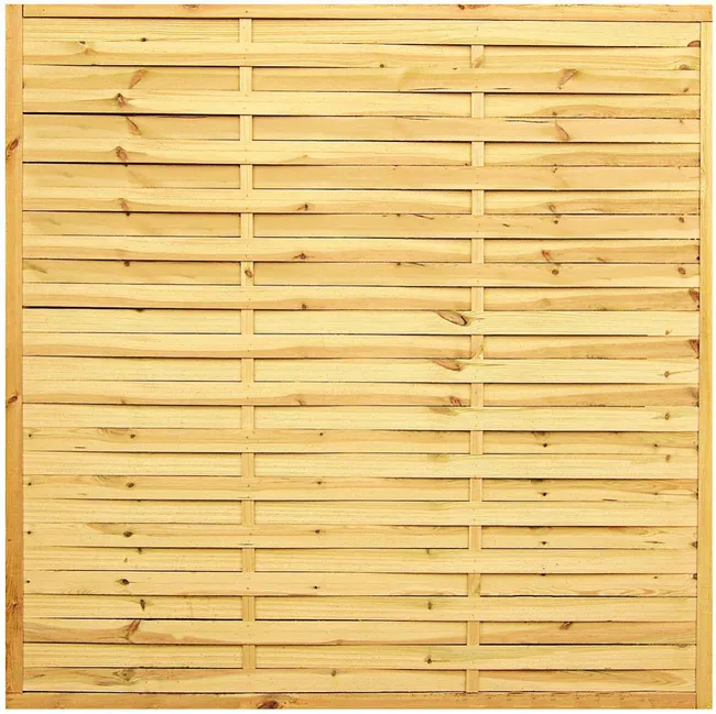Płot lamelowy 180x180 cm drewniany Stelmet